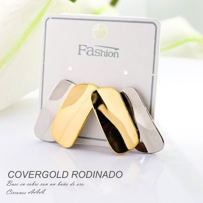 Aretes en covergold rodinado
