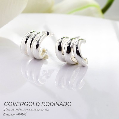 Aretes en covergold rodinado