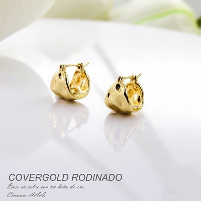Aretes en covergold rodinado