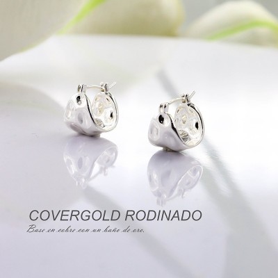 Aretes en covergold rodinado
