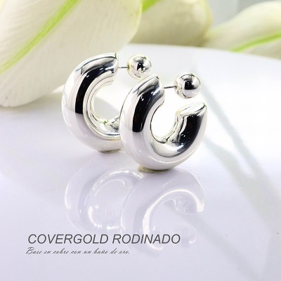 Aretes en covergold rodinado