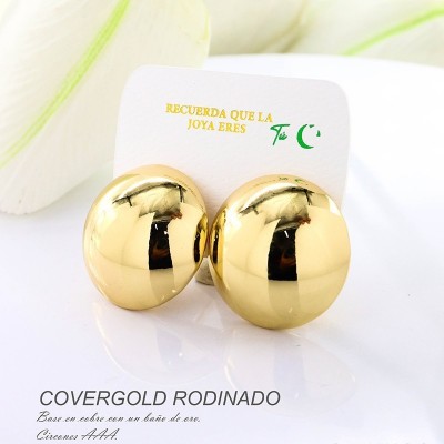 Aretes en covergold rodinado