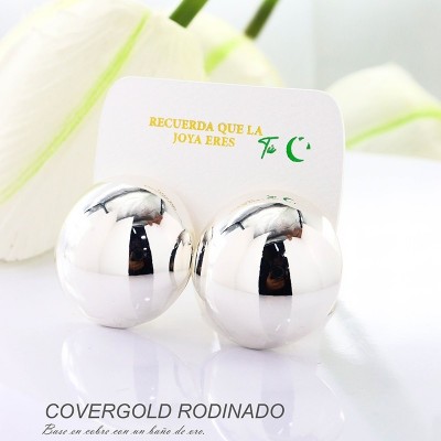 Aretes en covergold rodinado