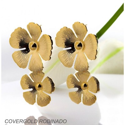 Aretes en covergold rodinado