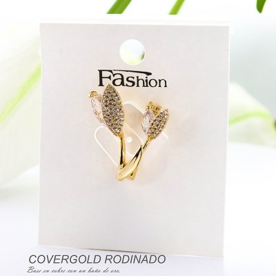Broches en covergold rodinado