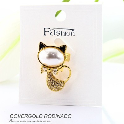 Broches en covergold rodinado