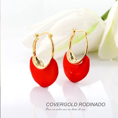 Aretes en covergold rodinado