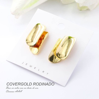 Aretes en covergold rodinado