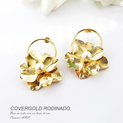 Aretes en covergold rodinado