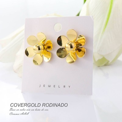 Aretes en covergold rodinado