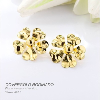 Aretes en covergold rodinado