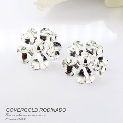 Aretes en covergold rodinado