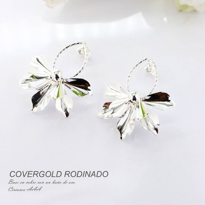 Aretes en covergold rodinado