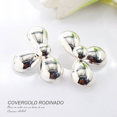 Aretes en covergold rodinado