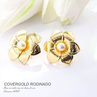 Aretes en covergold rodinado