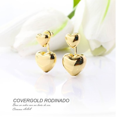Aretes en covergold rodinado