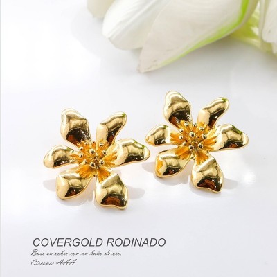 Aretes en covergold rodinado