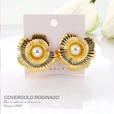 Aretes en covergold rodinado