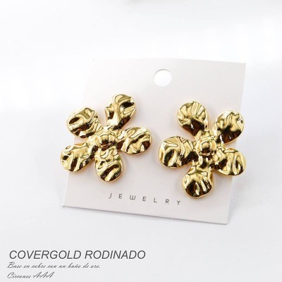 Aretes en covergold rodinado