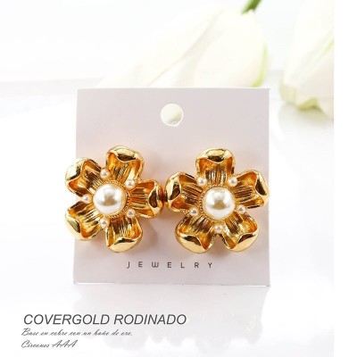 Aretes en covergold rodinado