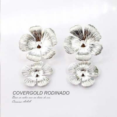 Aretes en covergold rodinado