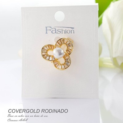 Prendedor en covergold rodinado