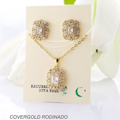 Set en covergold rodinado