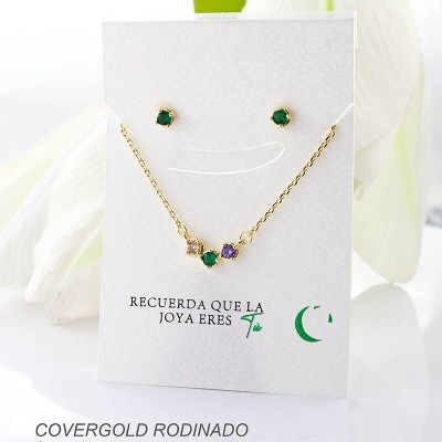 Set en covergold rodinado