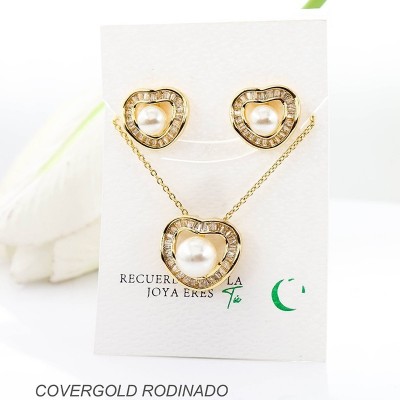 Set en covergold rodinado