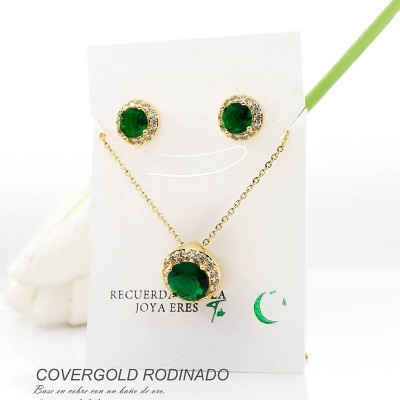 Set en covergold rodinado