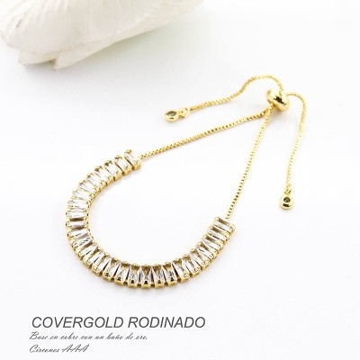 Pulseras en covergold rodinado