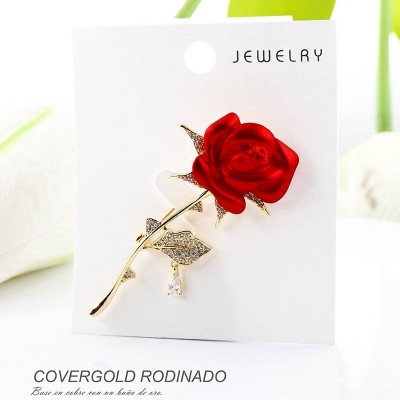 Broches en covergold rodinado