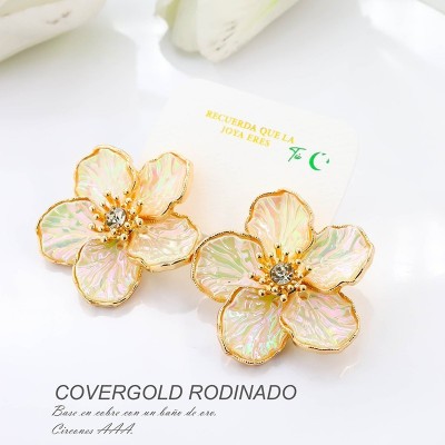 Aretes en covergold rodinado