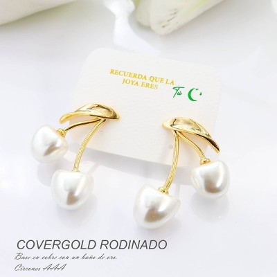 Aretes en covergold rodinado