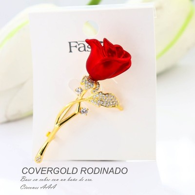 Broches en covergold rodinado