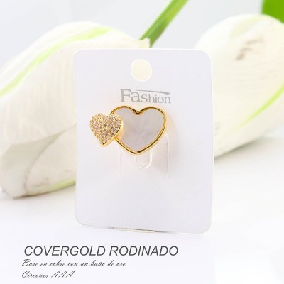 Broches en covergold rodinado
