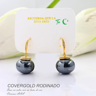 Aretes en covergold rodinado