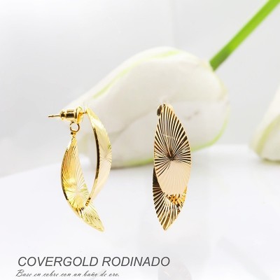 Aretes en covergold rodinado