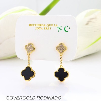 Aretes en covergold rodinado