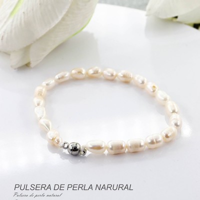 Pulsera de perla natural