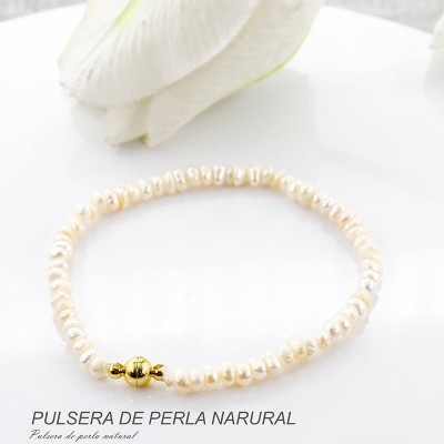 Pulsera de perla natural
