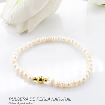 Pulseras de perla natural