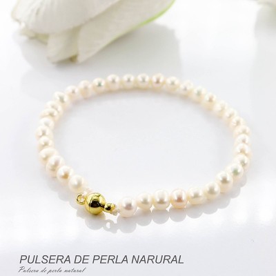 Pulseras de perla natural