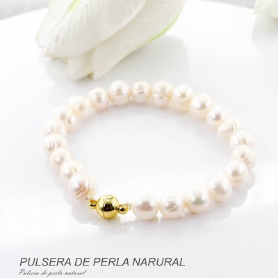 Pulsera de perla natural