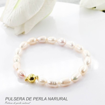 Pulsera de perla natural
