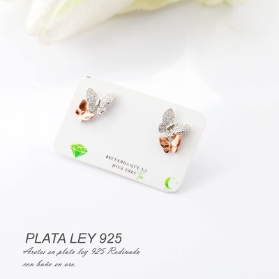 Aretes plata ley 925