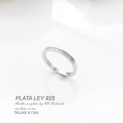 Anillos en plata ley 925