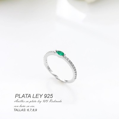 Anillos en plata ley 925