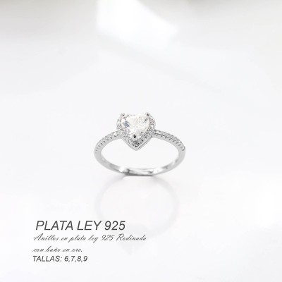 Anillos en plata ley 925