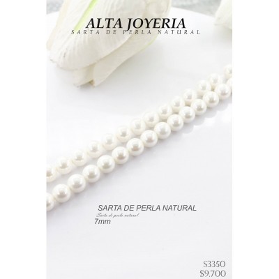 Sarta de perla natural